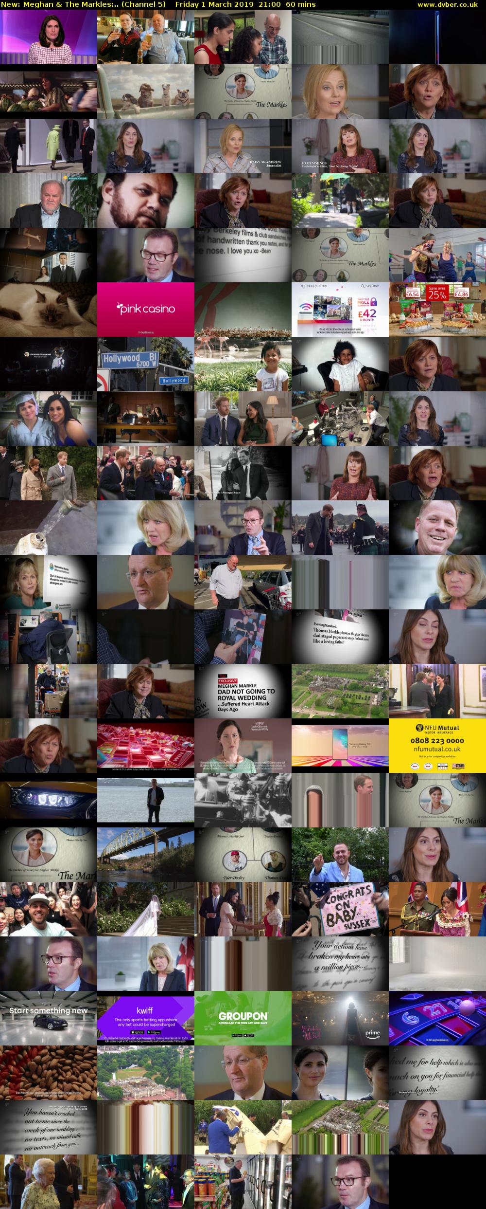 Meghan & The Markles:.. (Channel 5) Friday 1 March 2019 21:00 - 22:00
