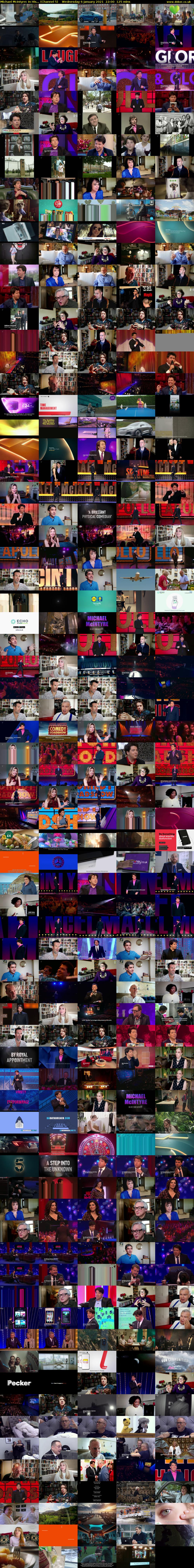 Michael McIntyre: In His... (Channel 5) Wednesday 6 January 2021 22:00 - 00:05