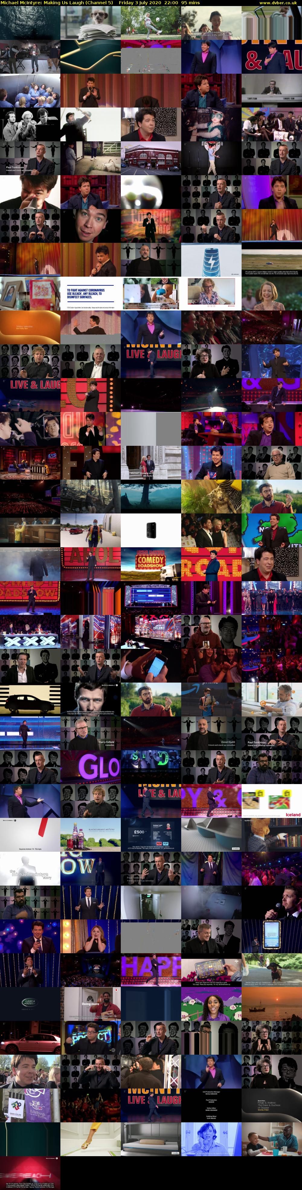 Michael McIntyre: Making Us Laugh (Channel 5) Friday 3 July 2020 22:00 - 23:35
