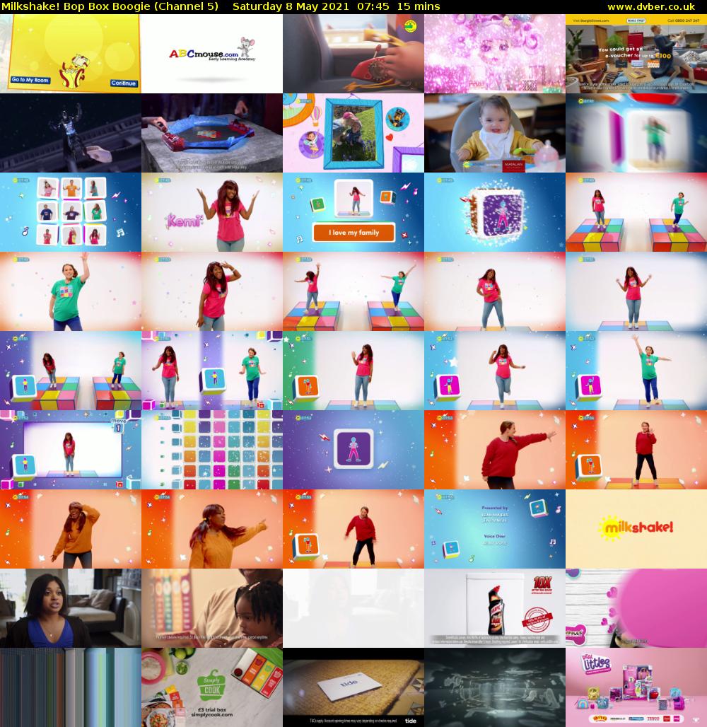 Milkshake! Bop Box Boogie (Channel 5) Saturday 8 May 2021 07:45 - 08:00