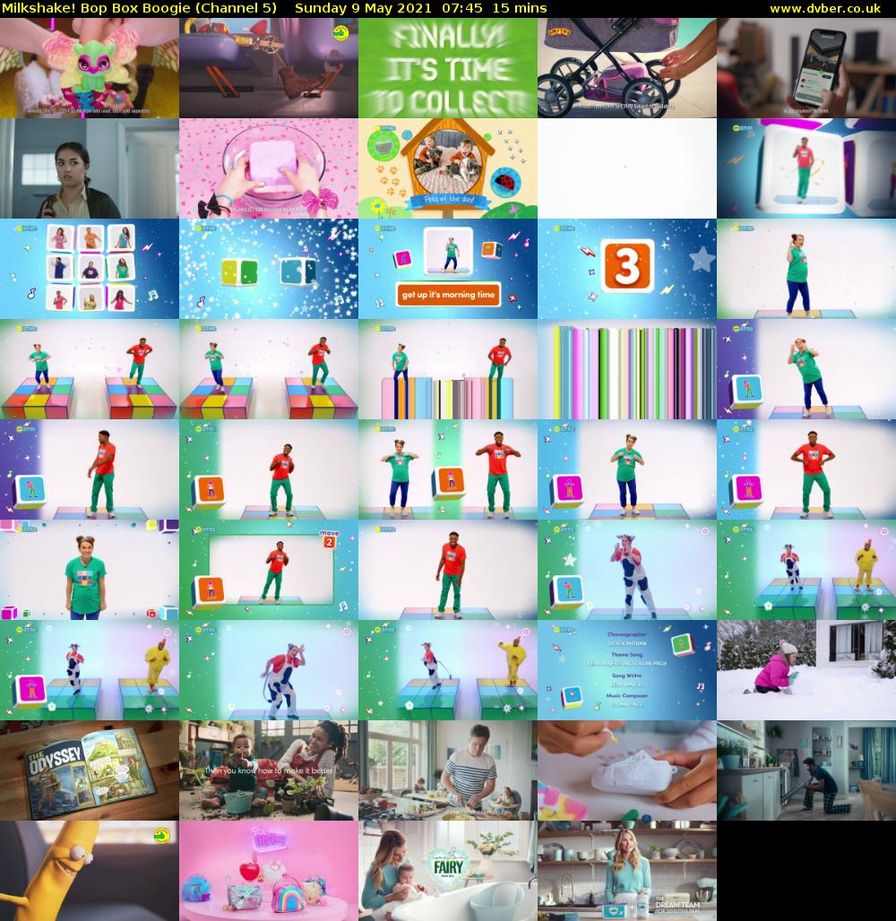 Milkshake! Bop Box Boogie (Channel 5) Sunday 9 May 2021 07:45 - 08:00