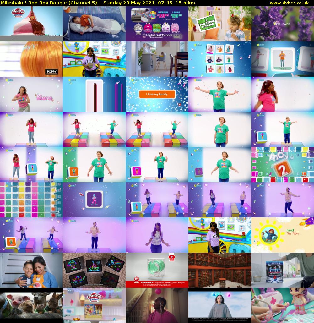 Milkshake! Bop Box Boogie (Channel 5) Sunday 23 May 2021 07:45 - 08:00
