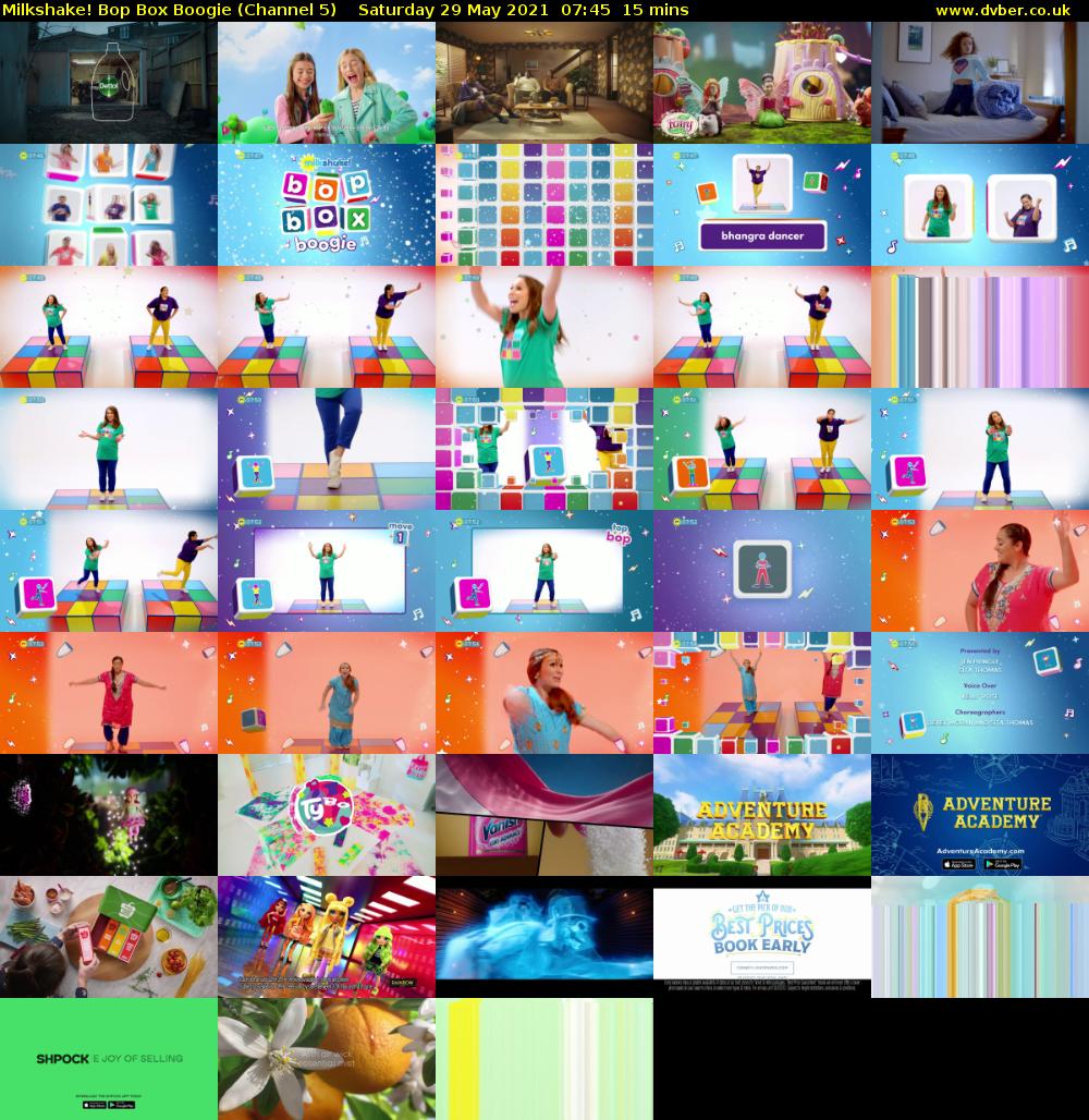 Milkshake! Bop Box Boogie (Channel 5) Saturday 29 May 2021 07:45 - 08:00