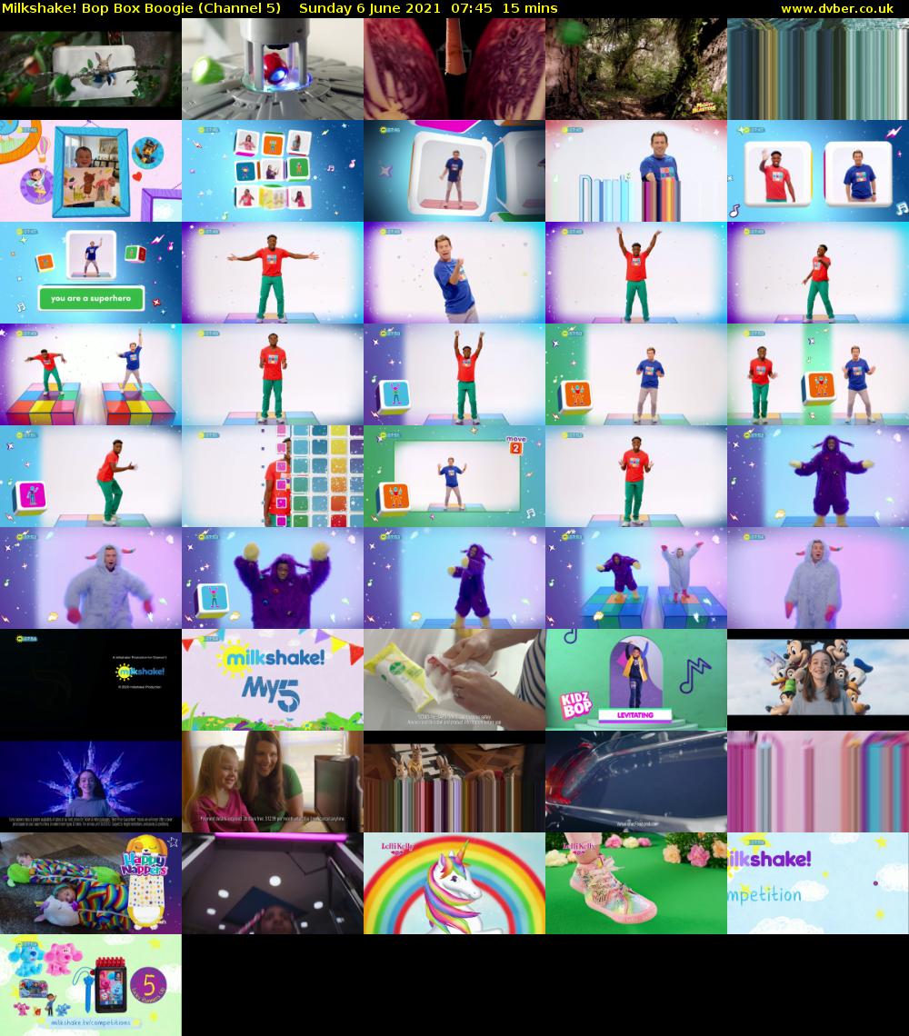 Milkshake! Bop Box Boogie (Channel 5) Sunday 6 June 2021 07:45 - 08:00