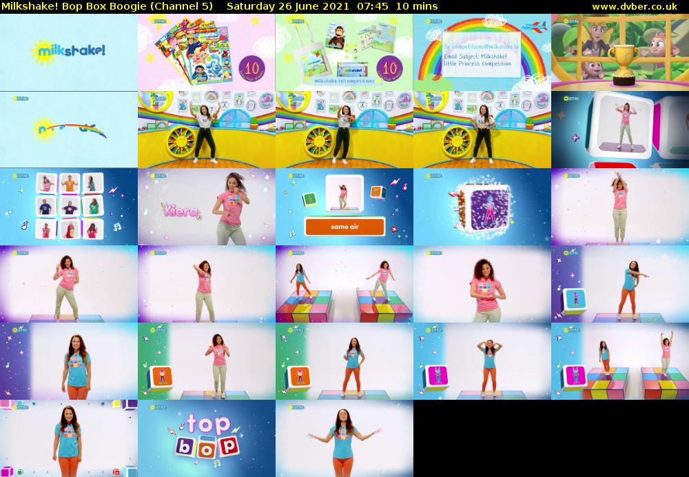 Milkshake! Bop Box Boogie (Channel 5) Saturday 26 June 2021 07:45 - 07:55