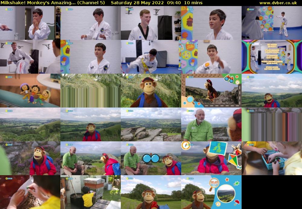 Milkshake! Monkey's Amazing... (Channel 5) Saturday 28 May 2022 09:40 - 09:50