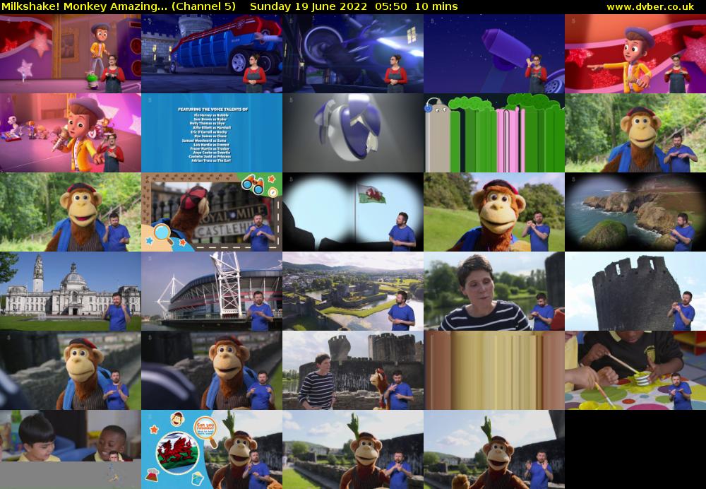 Milkshake! Monkey Amazing... (Channel 5) Sunday 19 June 2022 05:50 - 06:00