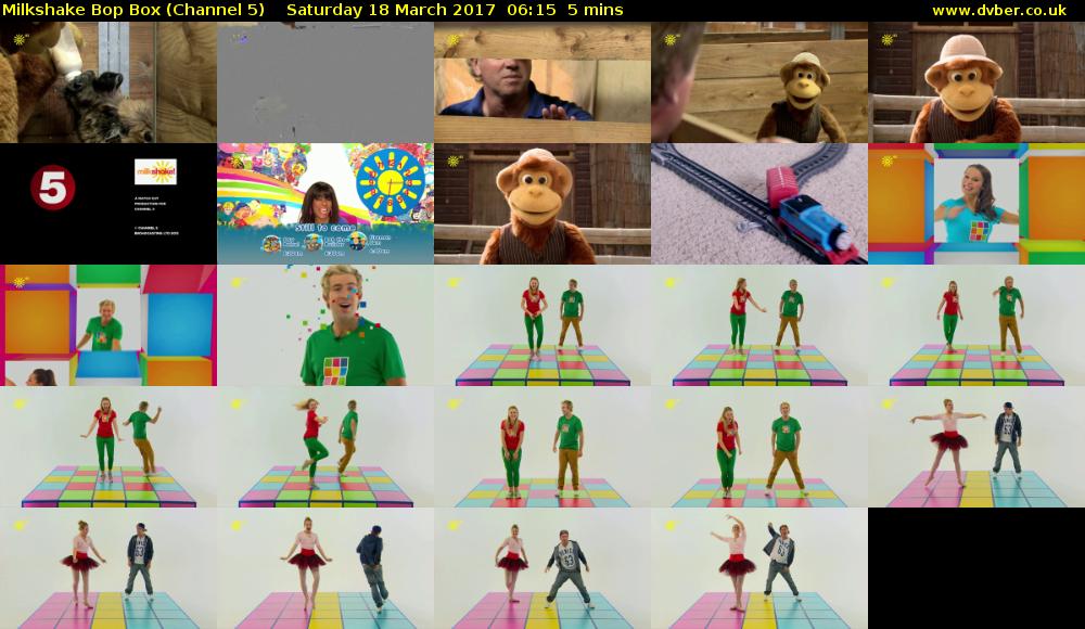 Milkshake Bop Box (Channel 5) Saturday 18 March 2017 06:15 - 06:20