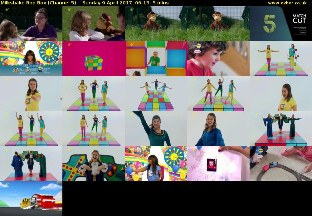 Milkshake Bop Box (Channel 5) Sunday 9 April 2017 06:15 - 06:20