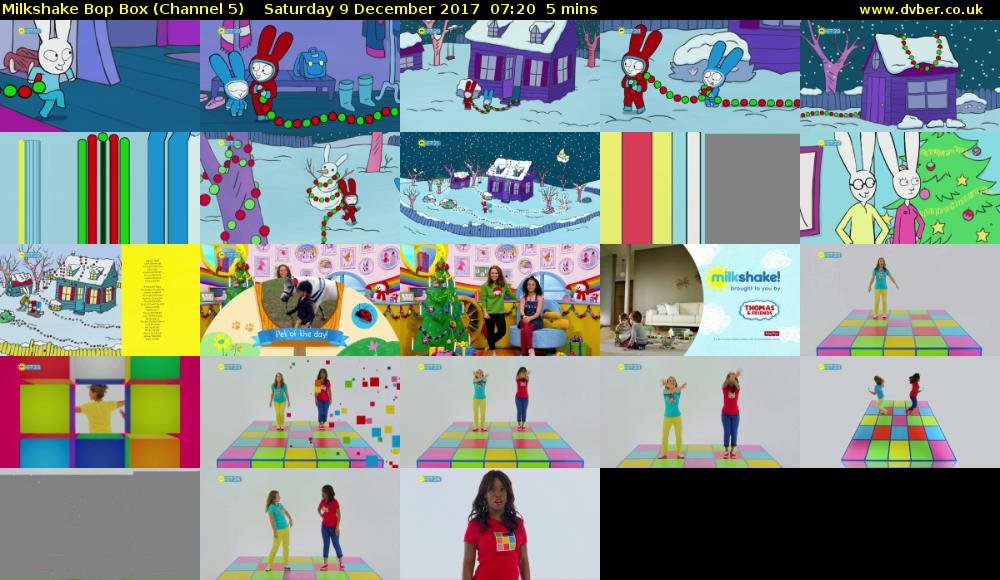 Milkshake Bop Box (Channel 5) Saturday 9 December 2017 07:20 - 07:25