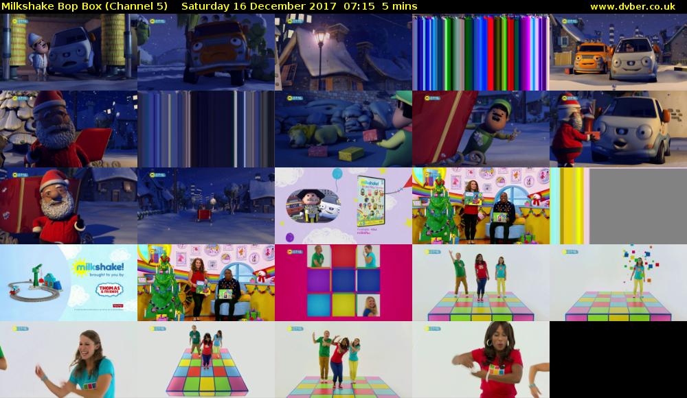 Milkshake Bop Box (Channel 5) Saturday 16 December 2017 07:15 - 07:20