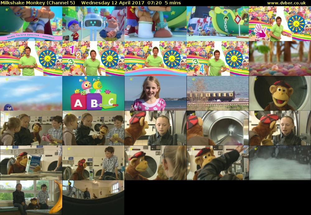 Milkshake Monkey (Channel 5) Wednesday 12 April 2017 07:20 - 07:25