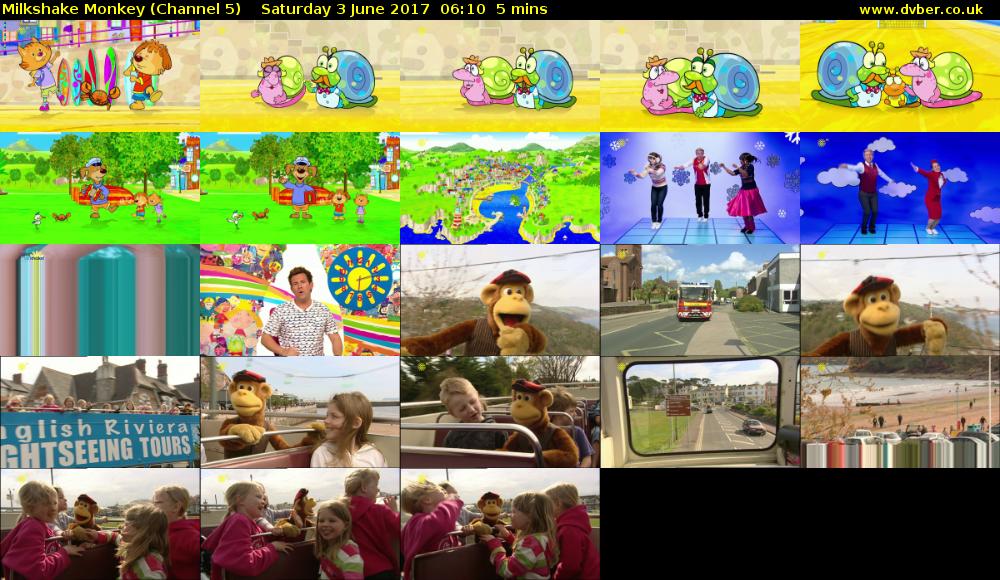 Milkshake Monkey (Channel 5) Saturday 3 June 2017 06:10 - 06:15