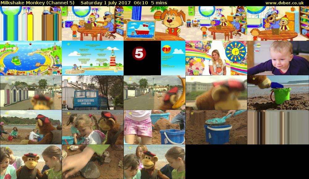 Milkshake Monkey (Channel 5) Saturday 1 July 2017 06:10 - 06:15