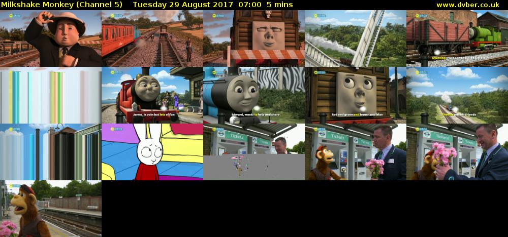 Milkshake Monkey (Channel 5) Tuesday 29 August 2017 07:00 - 07:05