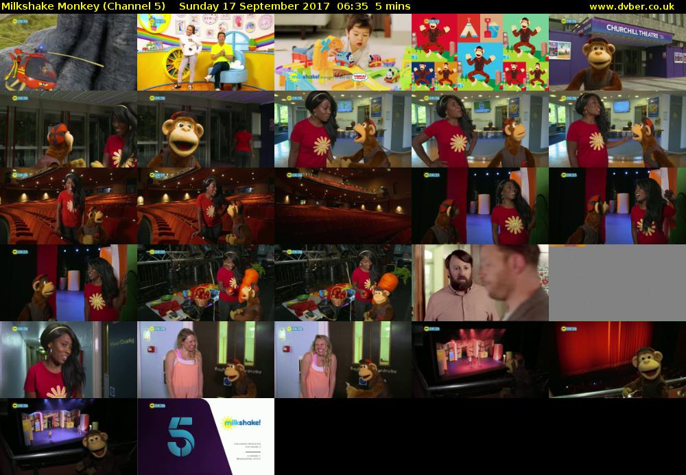 Milkshake Monkey (Channel 5) Sunday 17 September 2017 06:35 - 06:40
