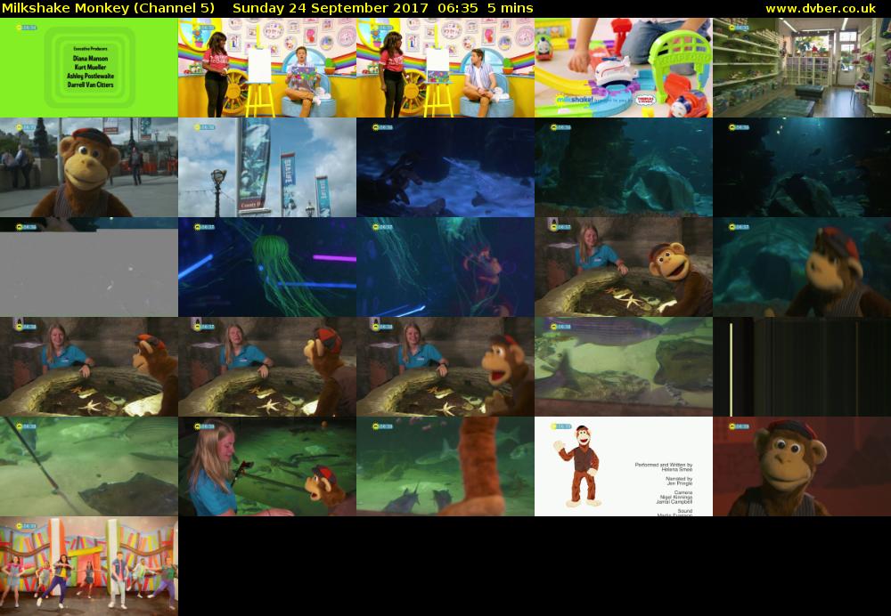 Milkshake Monkey (Channel 5) Sunday 24 September 2017 06:35 - 06:40