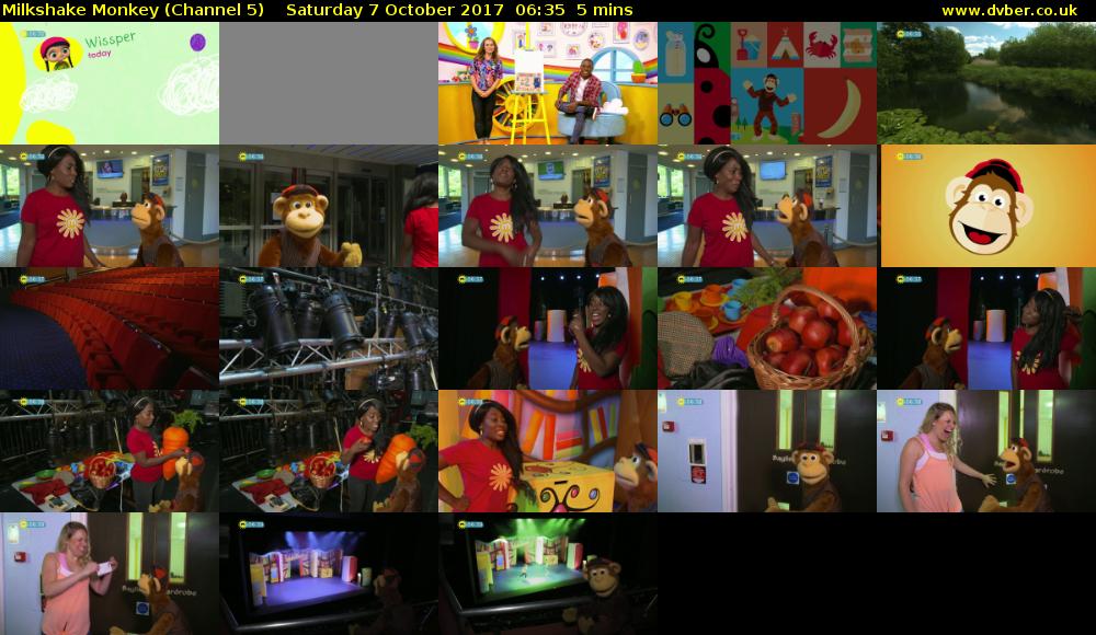 Milkshake Monkey (Channel 5) Saturday 7 October 2017 06:35 - 06:40