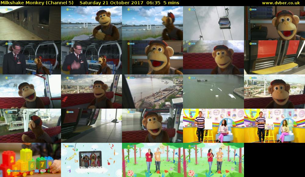 Milkshake Monkey (Channel 5) Saturday 21 October 2017 06:35 - 06:40