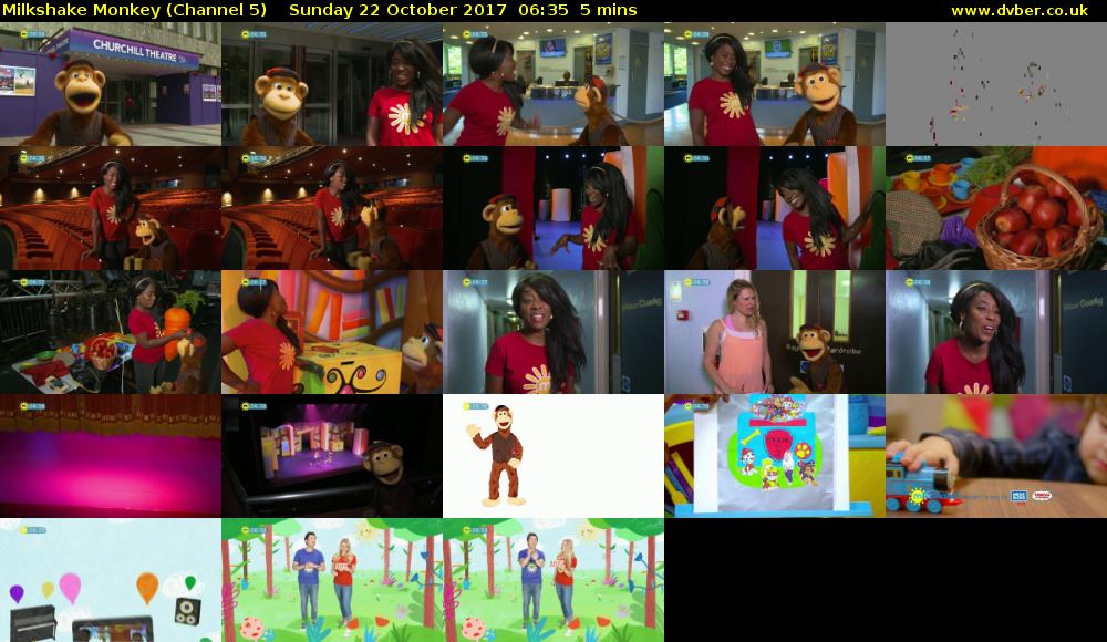 Milkshake Monkey (Channel 5) Sunday 22 October 2017 06:35 - 06:40