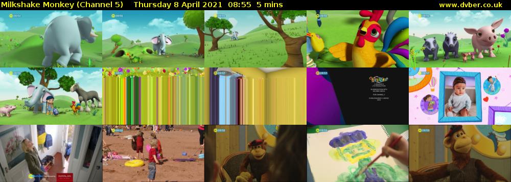 Milkshake Monkey (Channel 5) Thursday 8 April 2021 08:55 - 09:00