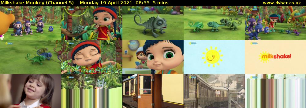 Milkshake Monkey (Channel 5) Monday 19 April 2021 08:55 - 09:00