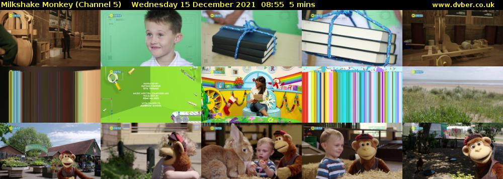 Milkshake Monkey (Channel 5) Wednesday 15 December 2021 08:55 - 09:00