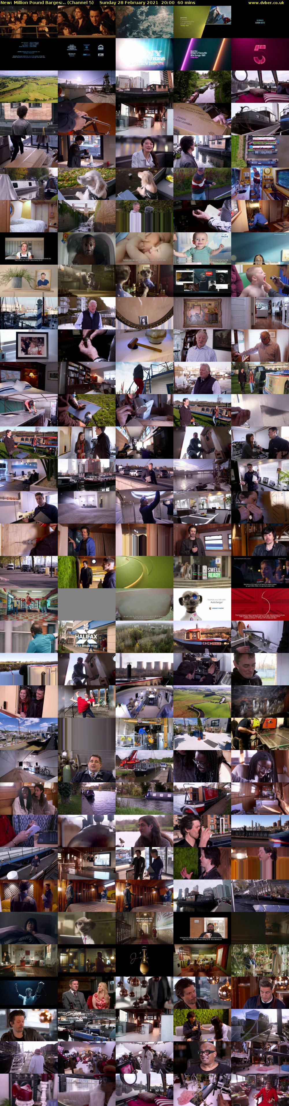 Million Pound Barges:.. (Channel 5) Sunday 28 February 2021 20:00 - 21:00