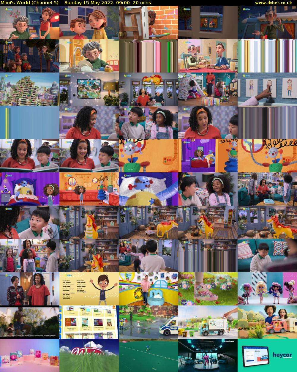 Mimi's World (Channel 5) Sunday 15 May 2022 09:00 - 09:20