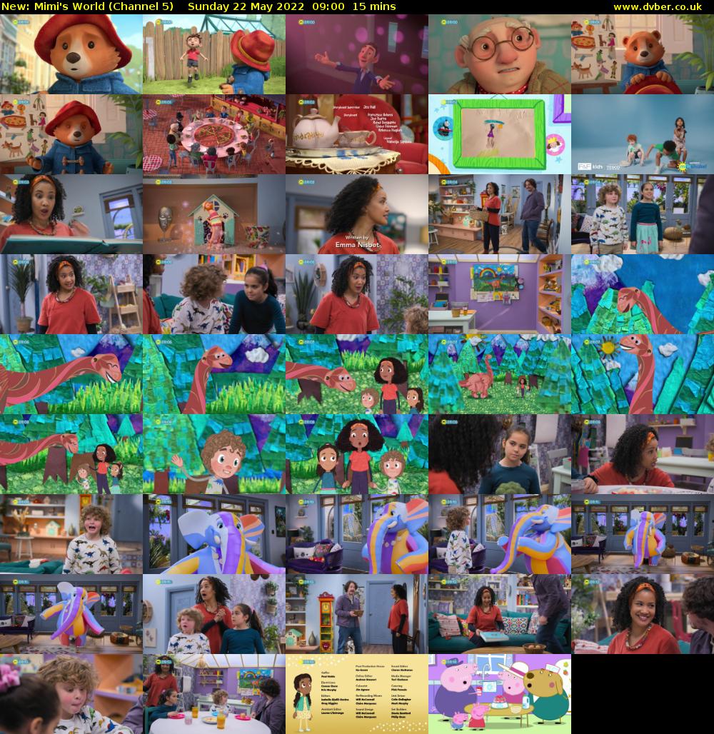 Mimi's World (Channel 5) Sunday 22 May 2022 09:00 - 09:15