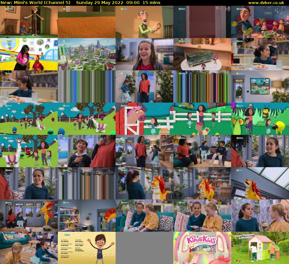 Mimi's World (Channel 5) Sunday 29 May 2022 09:00 - 09:15