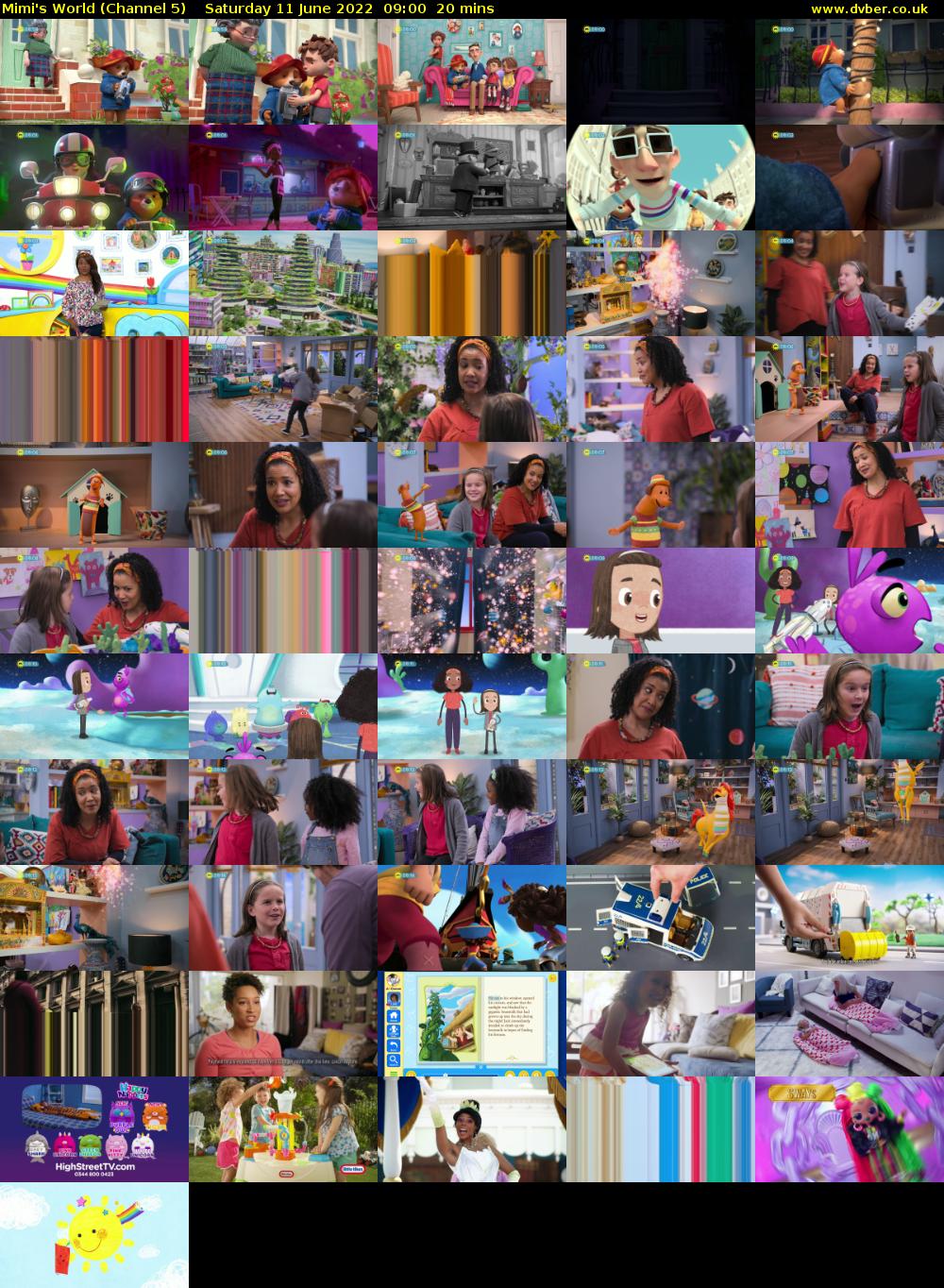 Mimi's World (Channel 5) Saturday 11 June 2022 09:00 - 09:20