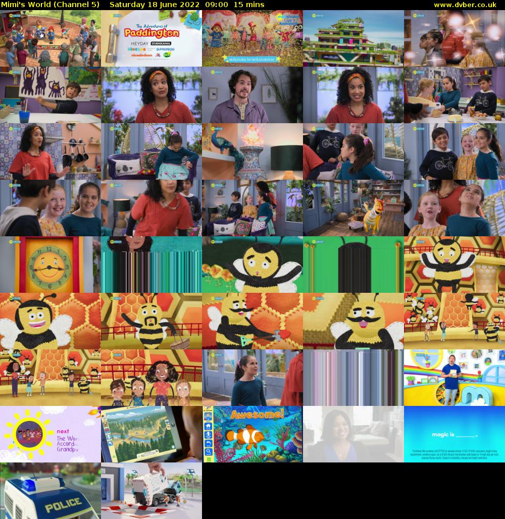 Mimi's World (Channel 5) Saturday 18 June 2022 09:00 - 09:15