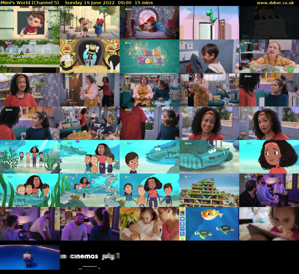 Mimi's World (Channel 5) Sunday 19 June 2022 09:00 - 09:15
