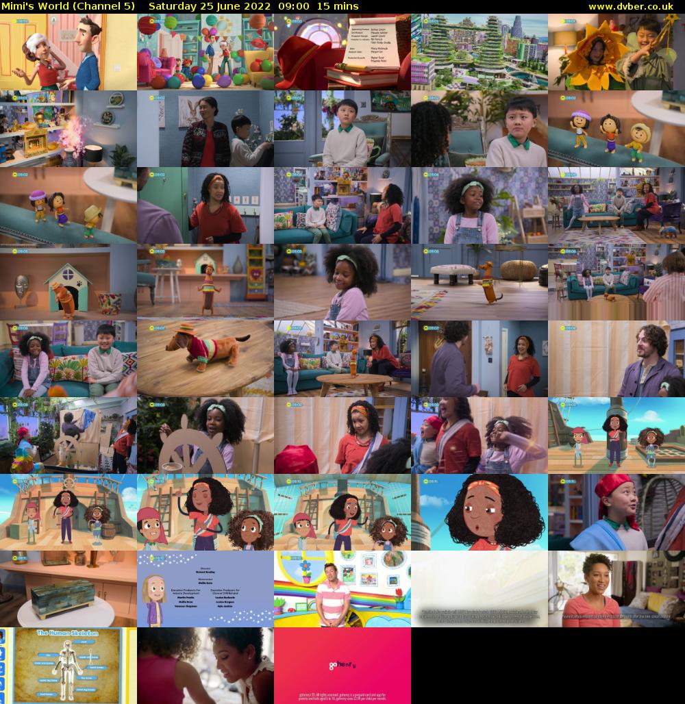 Mimi's World (Channel 5) Saturday 25 June 2022 09:00 - 09:15
