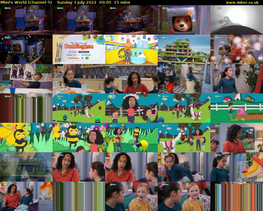 Mimi's World (Channel 5) Sunday 3 July 2022 09:00 - 09:15