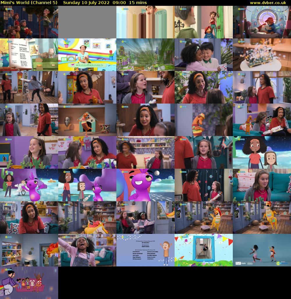 Mimi's World (Channel 5) Sunday 10 July 2022 09:00 - 09:15