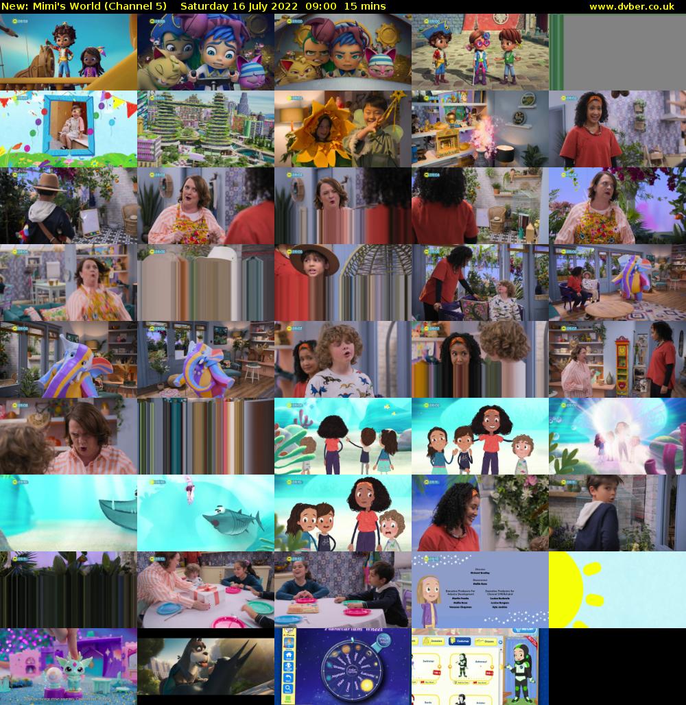 Mimi's World (Channel 5) Saturday 16 July 2022 09:00 - 09:15
