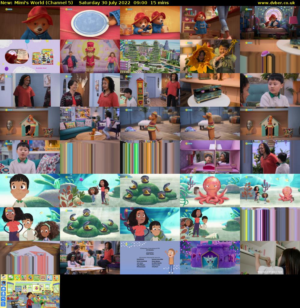 Mimi's World (Channel 5) Saturday 30 July 2022 09:00 - 09:15