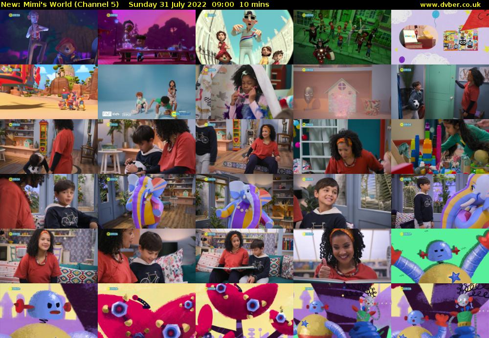 Mimi's World (Channel 5) Sunday 31 July 2022 09:00 - 09:10