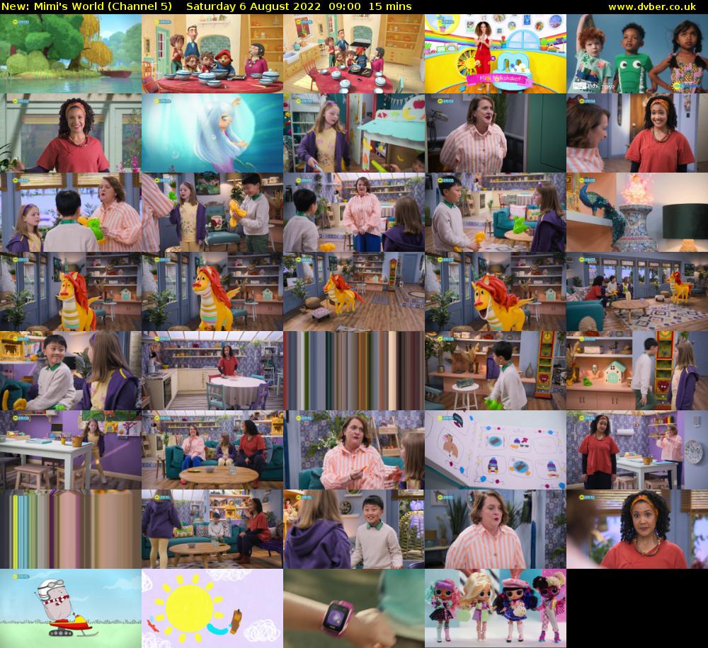 Mimi's World (Channel 5) Saturday 6 August 2022 09:00 - 09:15