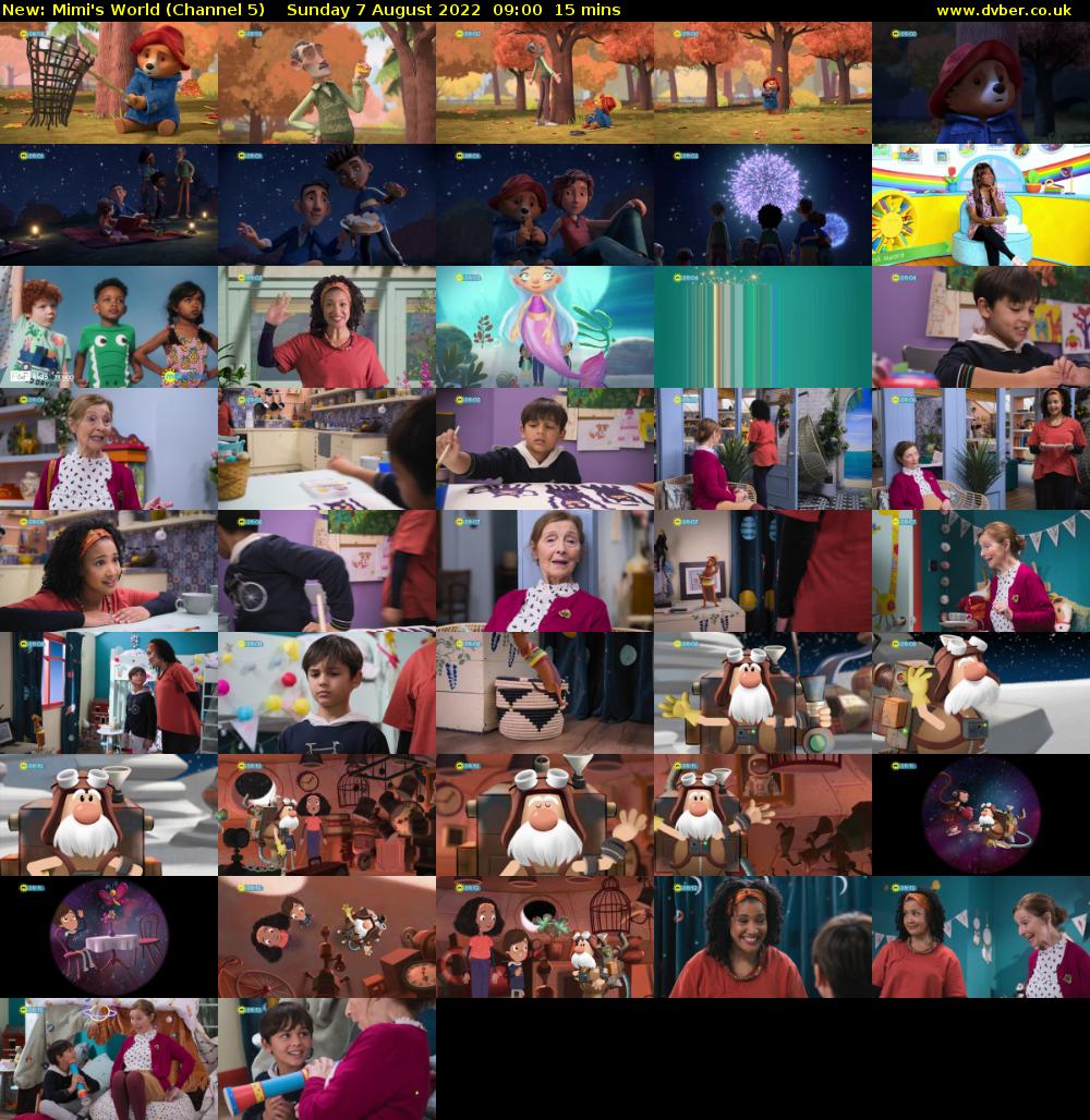 Mimi's World (Channel 5) Sunday 7 August 2022 09:00 - 09:15
