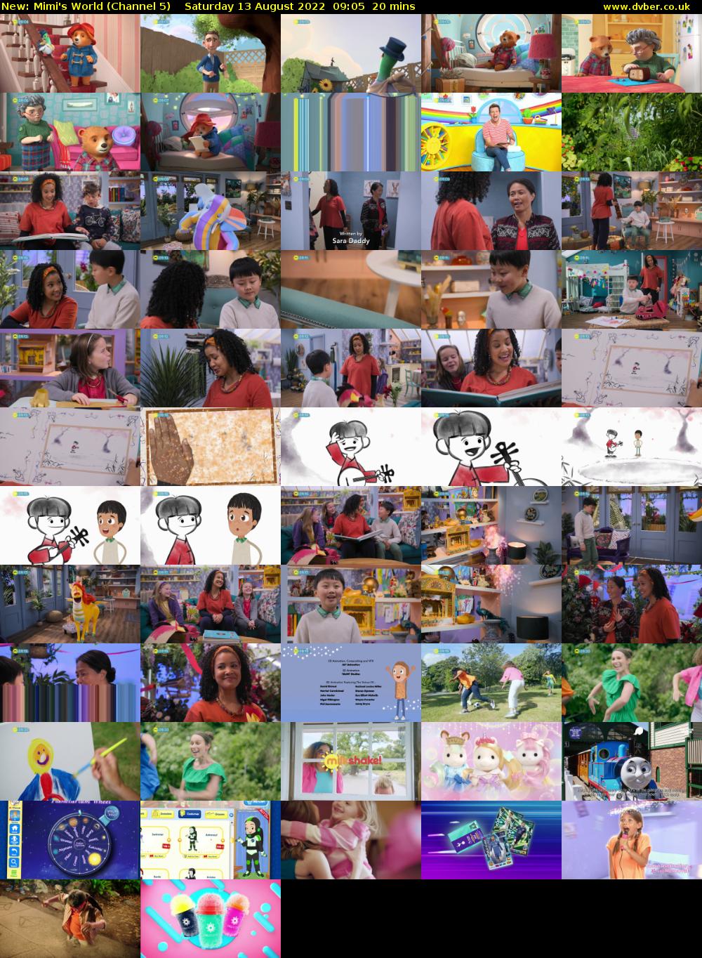 Mimi's World (Channel 5) Saturday 13 August 2022 09:05 - 09:25