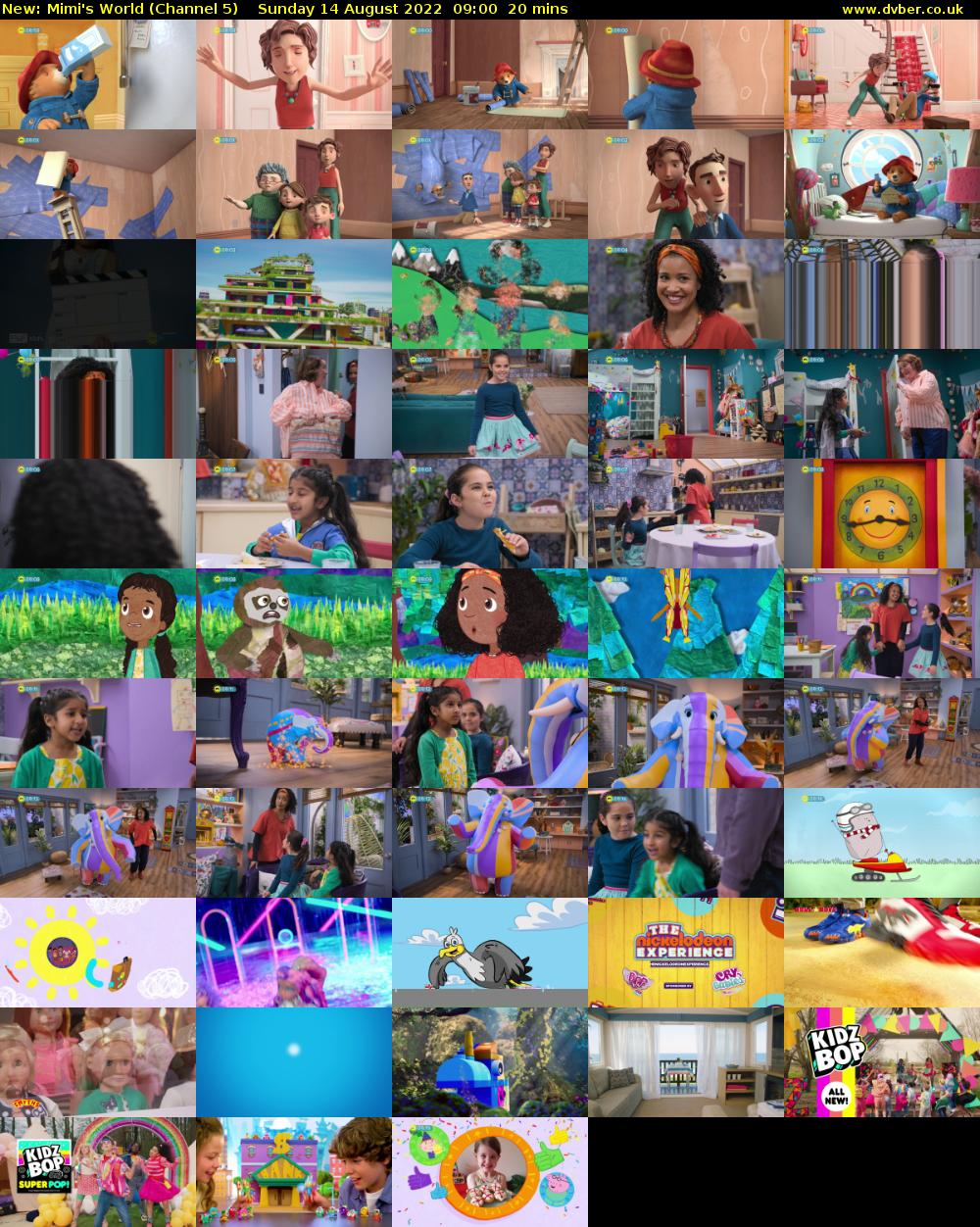 Mimi's World (Channel 5) Sunday 14 August 2022 09:00 - 09:20