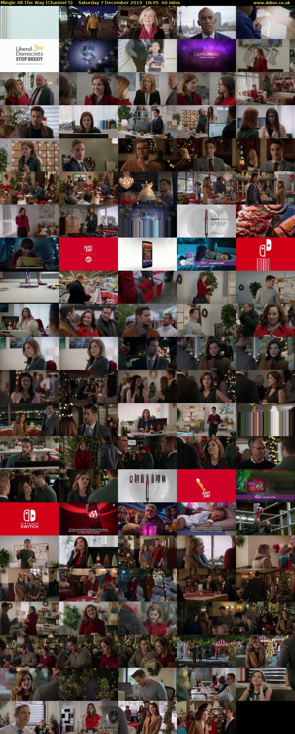 Mingle All The Way (Channel 5) Saturday 7 December 2019 18:05 - 19:05
