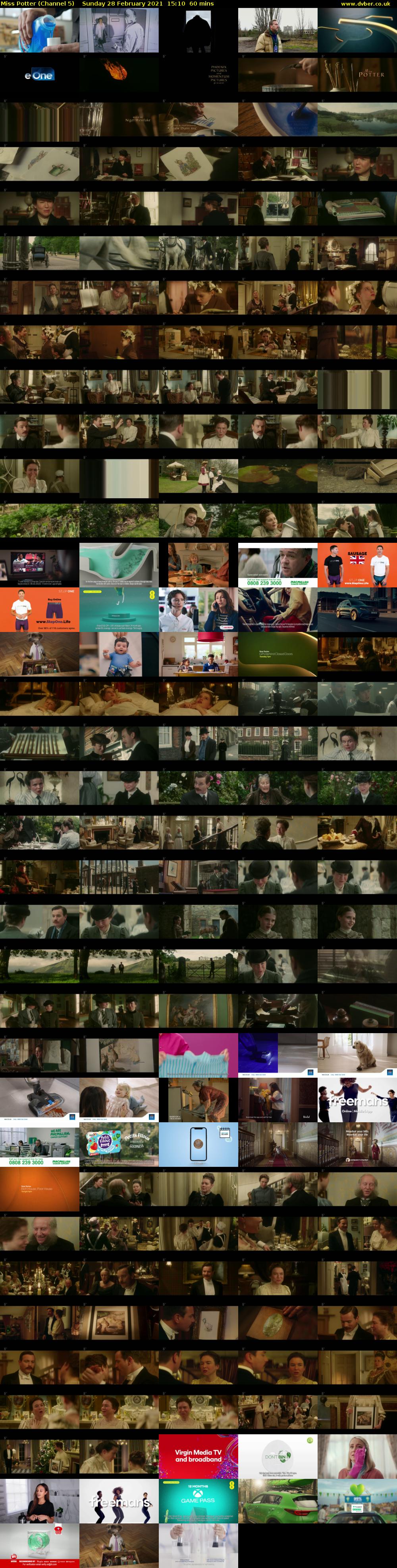 Miss Potter (Channel 5) Sunday 28 February 2021 15:10 - 16:10