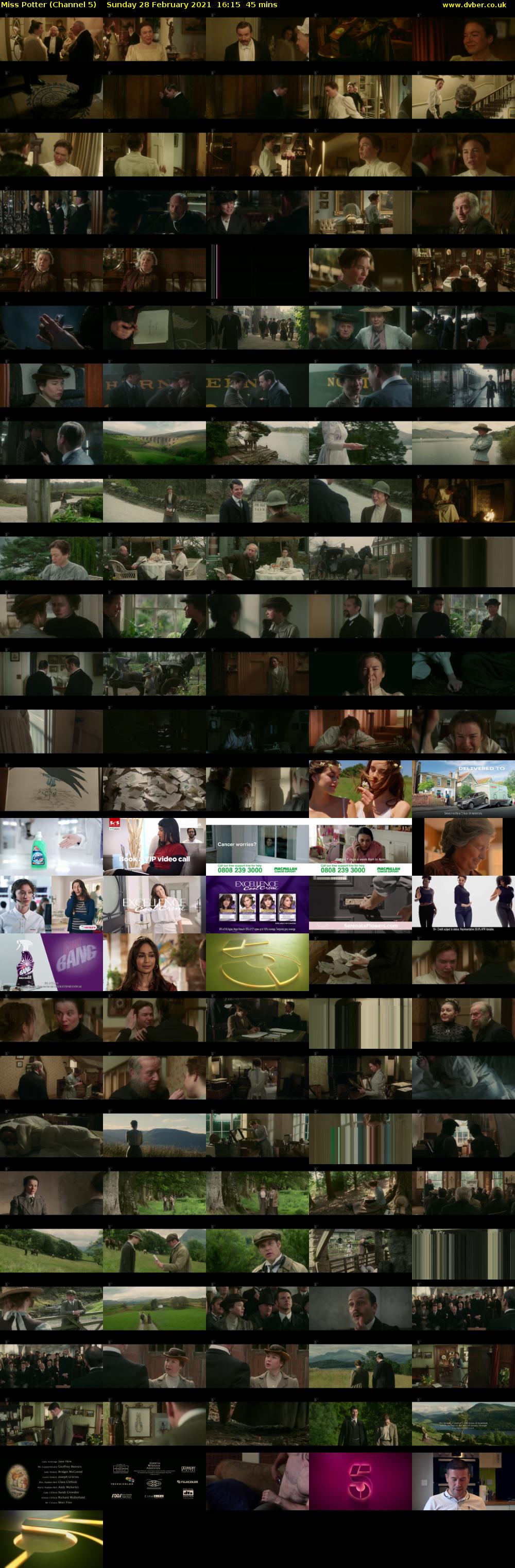 Miss Potter (Channel 5) Sunday 28 February 2021 16:15 - 17:00