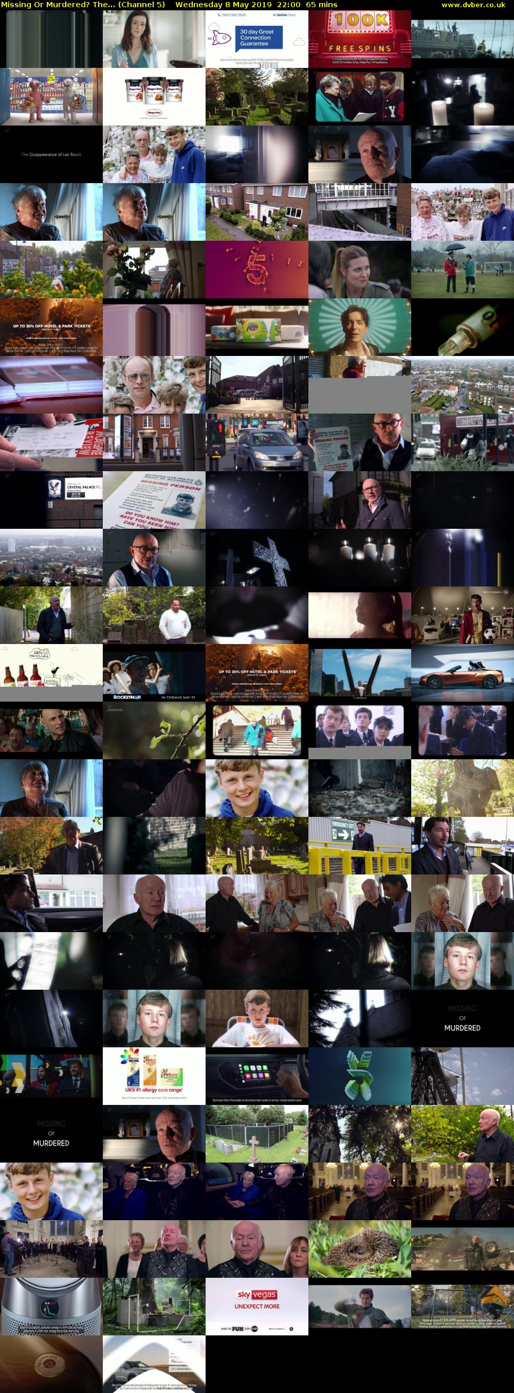 Missing Or Murdered? The... (Channel 5) Wednesday 8 May 2019 22:00 - 23:05