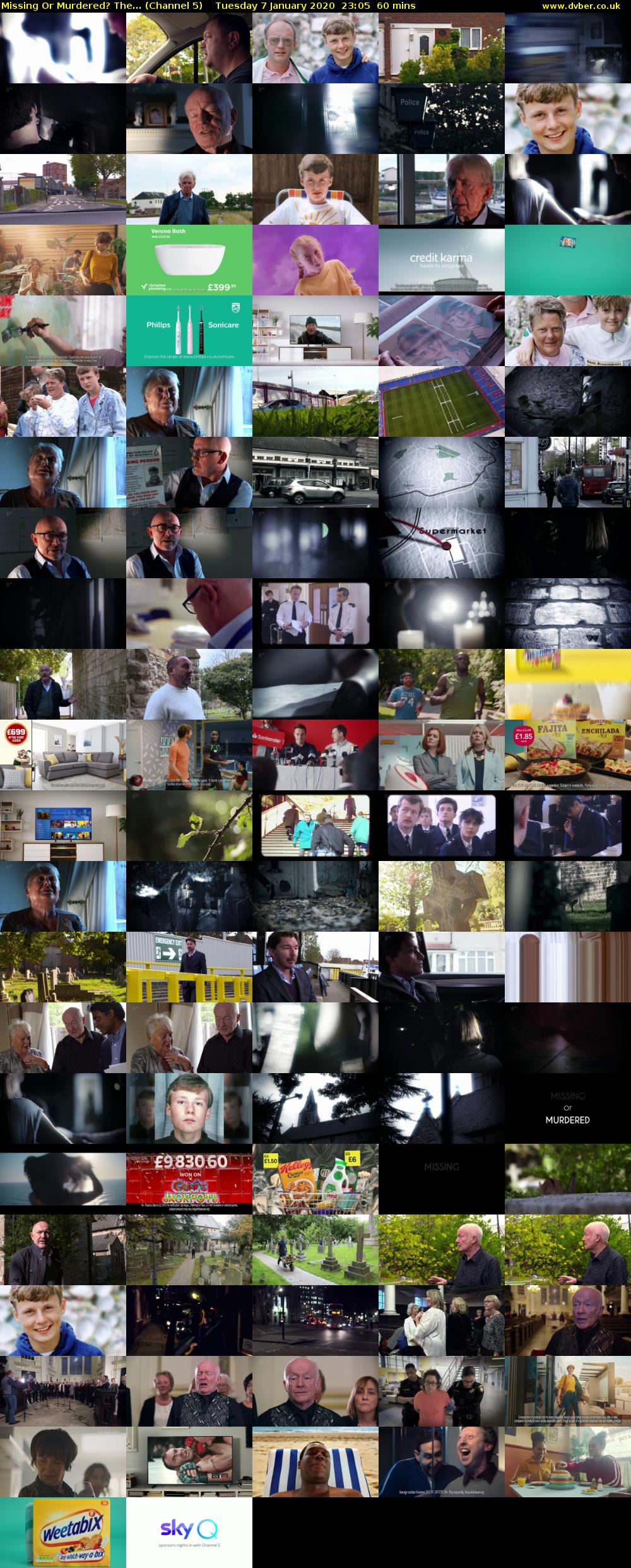 Missing Or Murdered? The... (Channel 5) Tuesday 7 January 2020 23:05 - 00:05