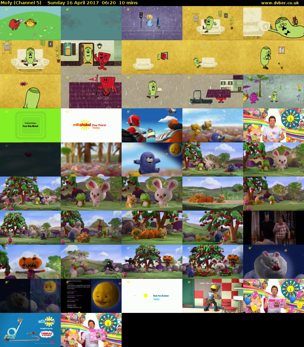 Mofy (Channel 5) Sunday 16 April 2017 06:20 - 06:30